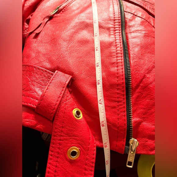 Vintage Genuine Leather red jacket - Picture 16 of 16
